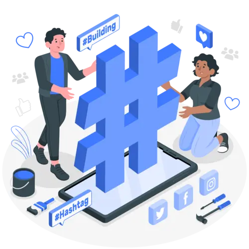 EasyHashtag steps illustration