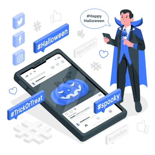 social media growth illustration